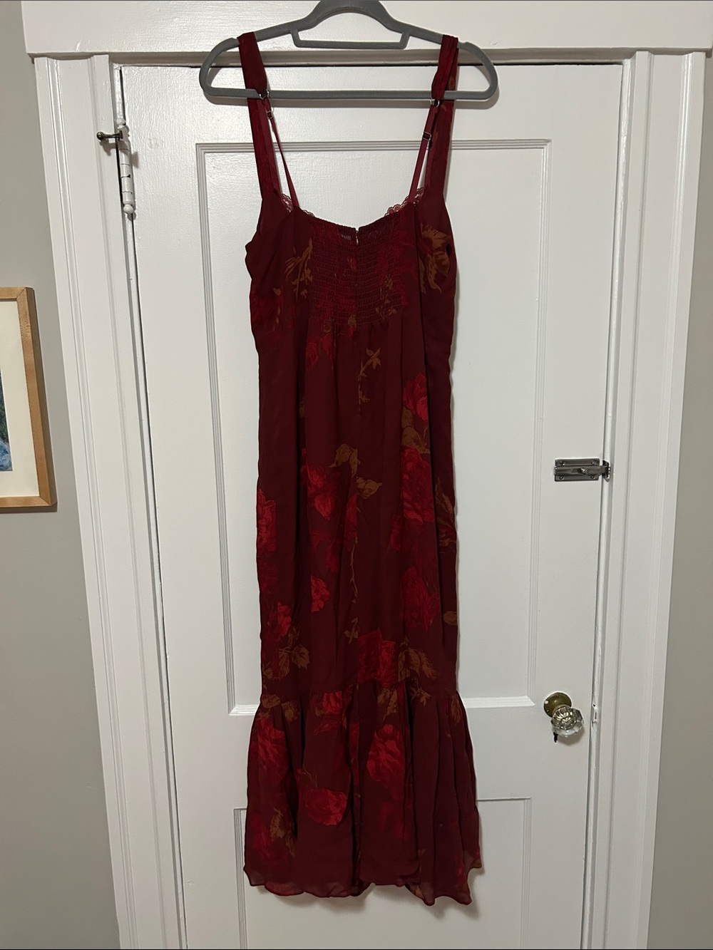 Reformation Floral Red Gown - Picture 3 of 3